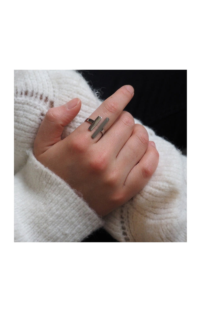 Bague ajustable - Acier inoxydable argenté