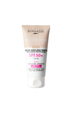 Crème anti-âge teintée SPF 50+ - Medium - Visage
