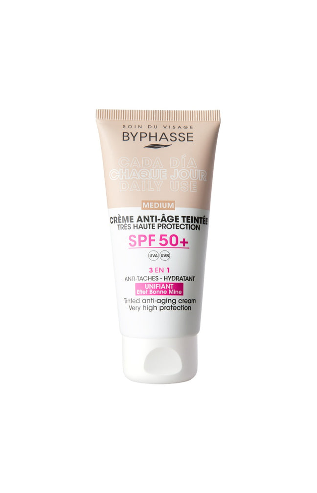 Crème anti-âge teintée SPF 50+ - Medium - Visage