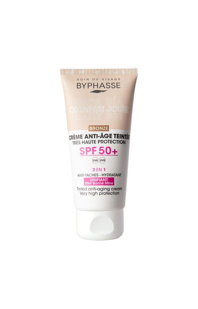 Crème anti-âge teintée SPF 50+ - Bronze - Visage