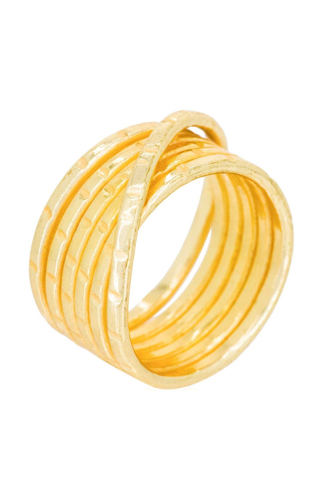 Bague Justine - Laiton doré