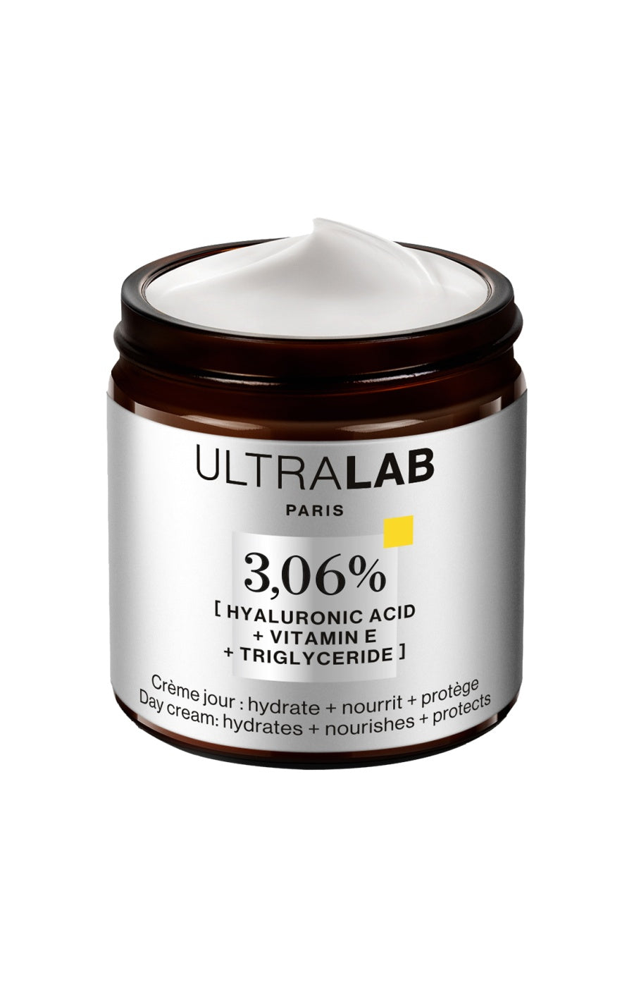 Crème de jour - 3,06% Acide hyaluronique, vitamine E & triglycéride - Visage