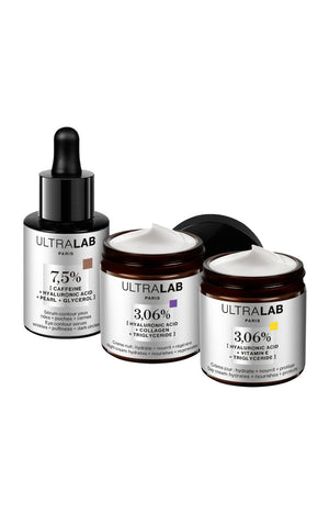 Rituel de beauté totale - Acide hyaluronique, caféine & triglycéride - Visage - 3 soins