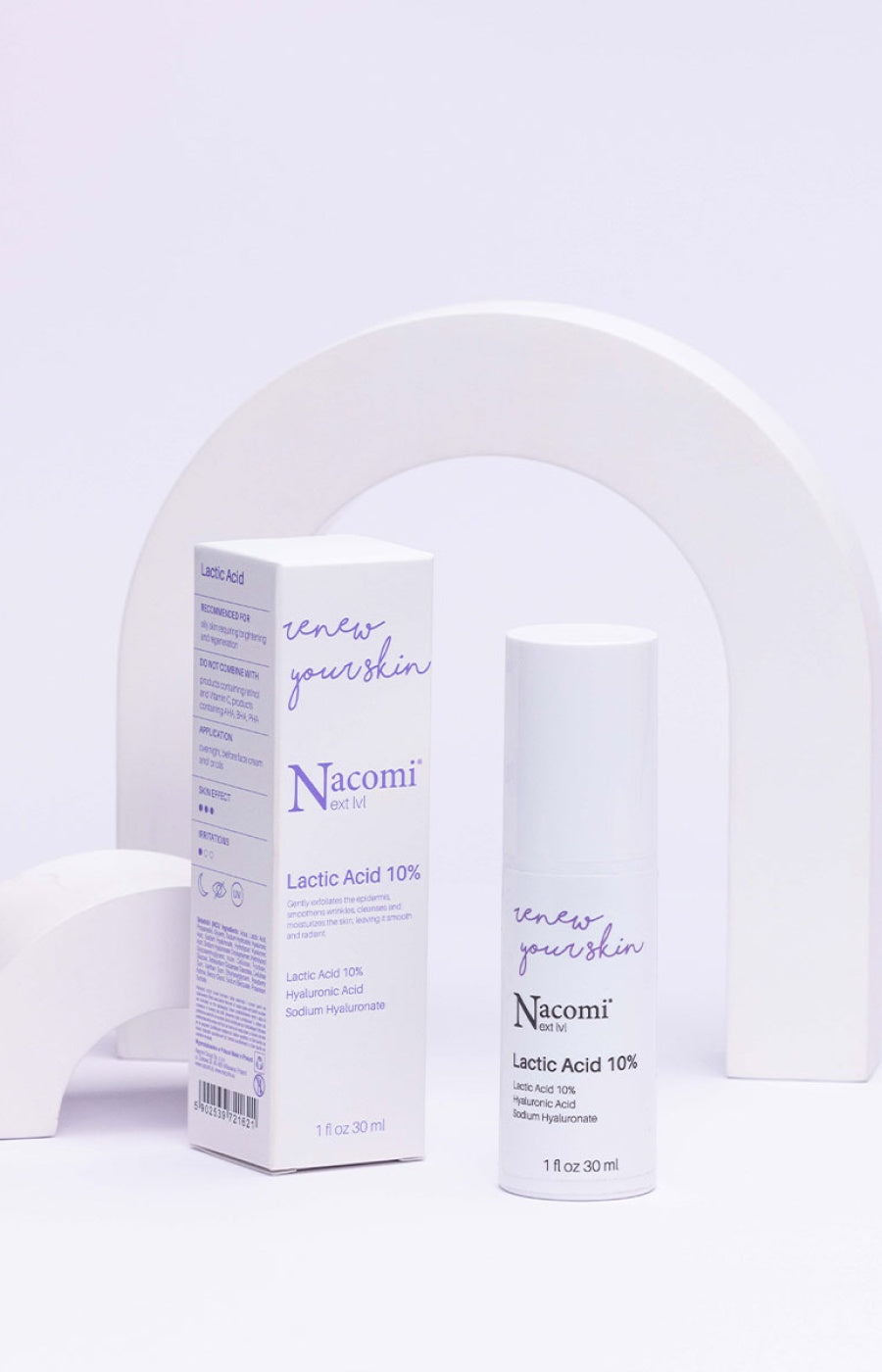 Sérum hydratant - Acide lactique 10% - Visage
