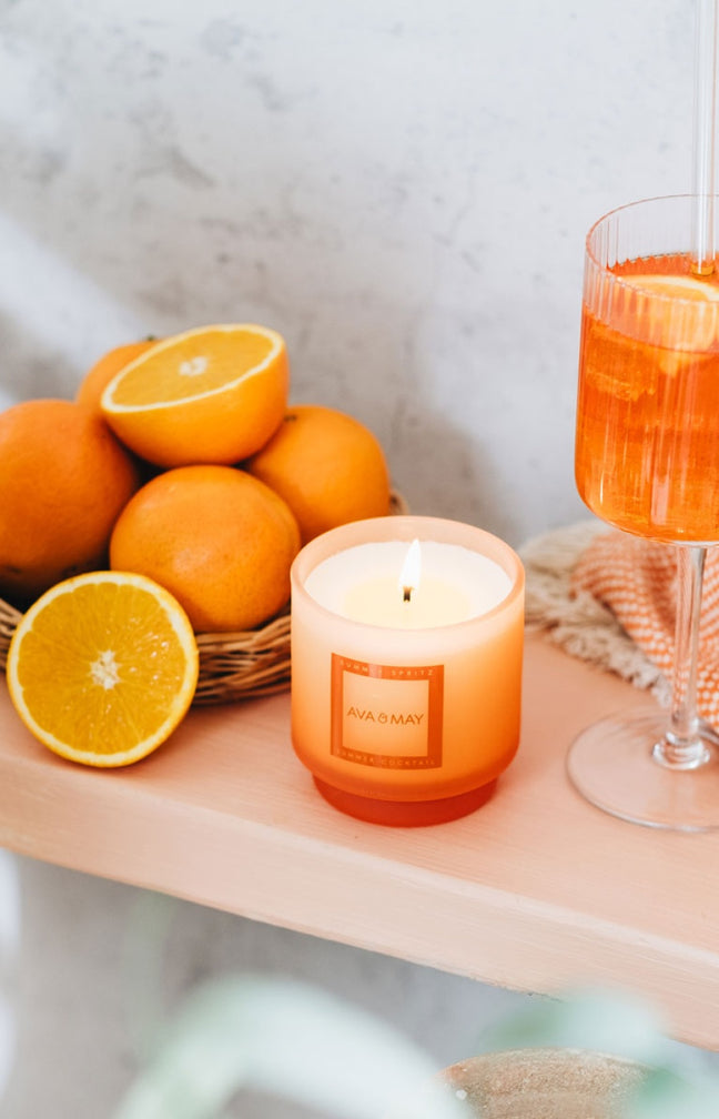 Bougie parfumée - Summer Spritz - Orange & vanille - 200 g