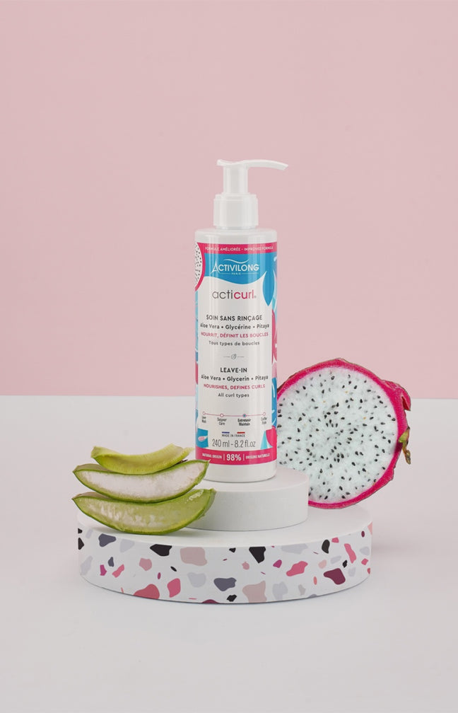 Soin sans rinçage - Aloe vera & fruit du dragon - Cheveux bouclés - 240 ml