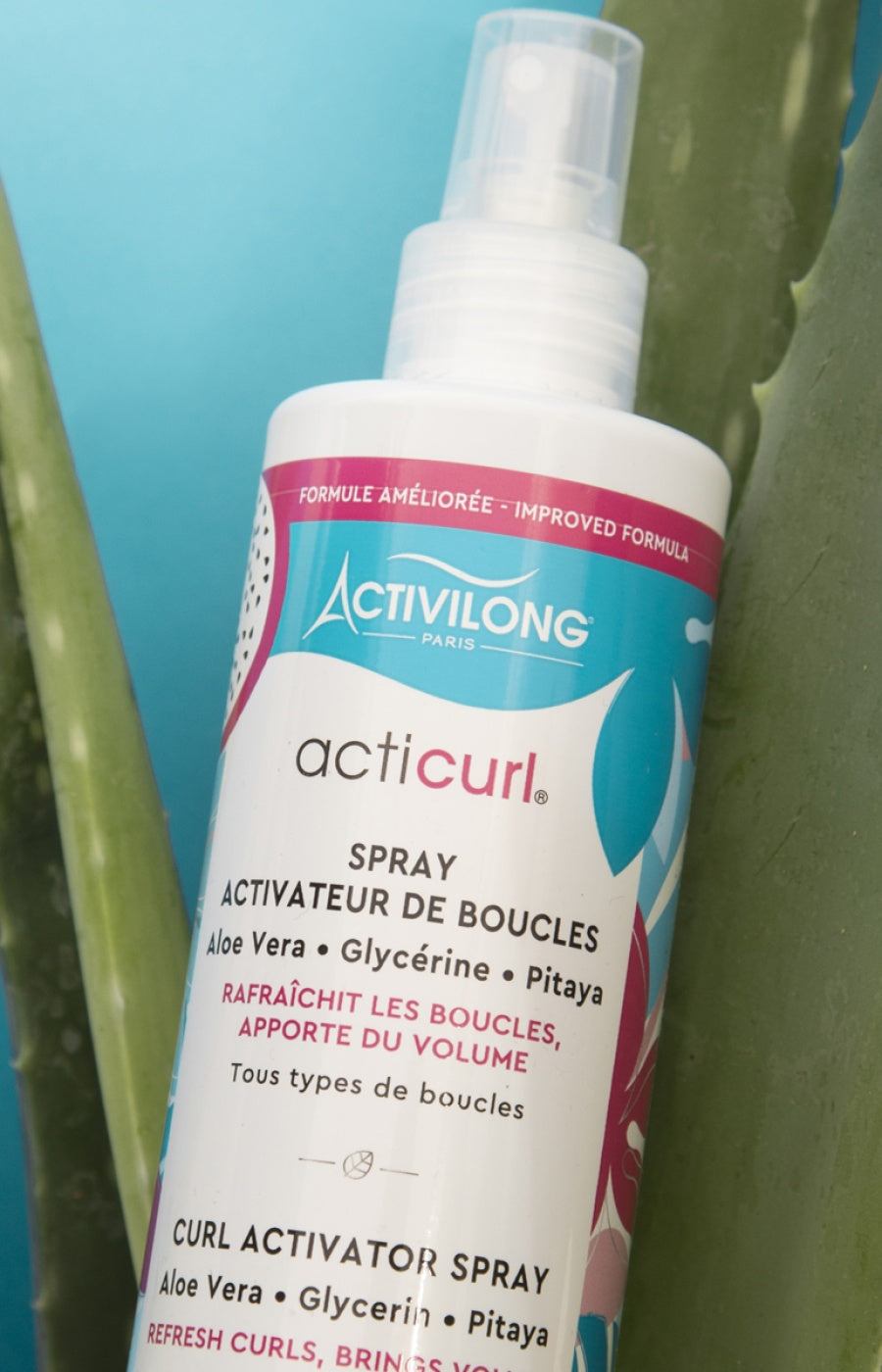 Spray activateur de boucles - Aloe vera & fruit du dragon - Cheveux bouclés - 250 ml