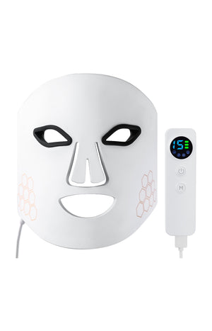 Masque de luminothérapie LED - 4 couleurs - Visage - Blanc
