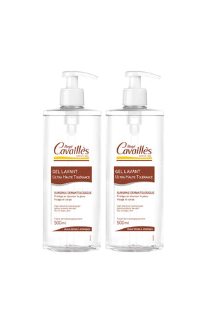 Rogé Cavaillès - Gels lavants ultra haute tolérance - Peaux sèches à atopiques - 2 x 500 ml