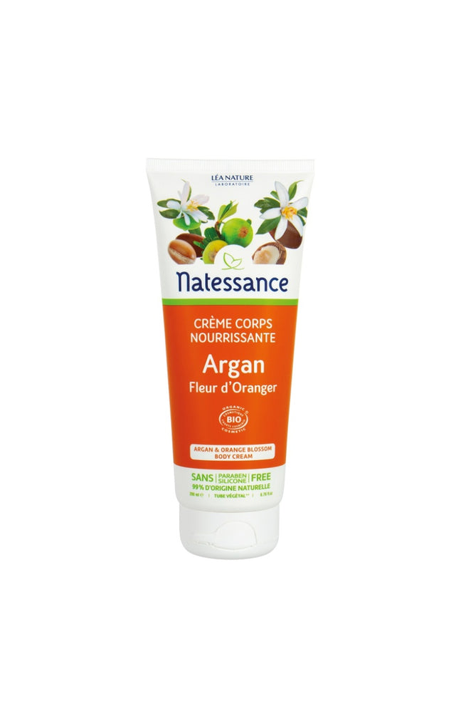 Crème corps nourrissante bio - Argan & Fleur d'oranger - 200 ml