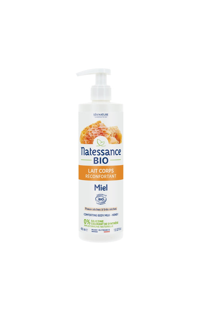 Lait corps réconfortant bio - Miel - Peaux sèches - 400 ml