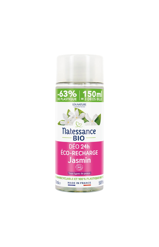 Eco-recharge déodorant bio - Jasmin - 150 ml