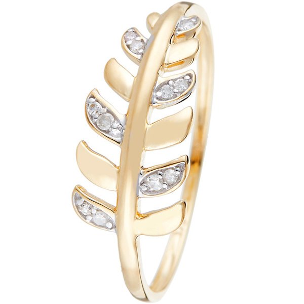 Bague Gezira - Or jaune 375/1000 & diamant