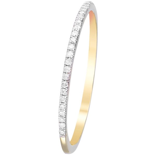 Bague Simply you - Or jaune 375/1000 & diamant