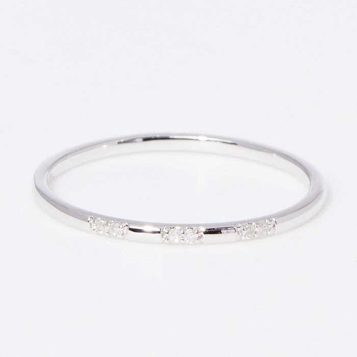 Bague Pour Toujours - Or blanc 375/1000 & diamant