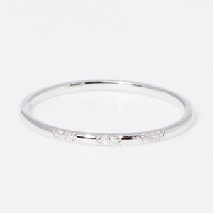Bague Pour Toujours - Or blanc 375/1000 & diamant
