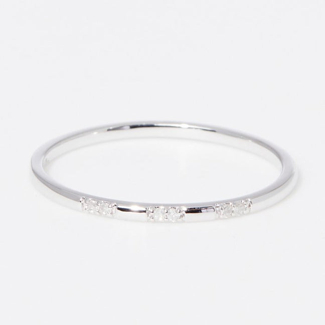 Bague Pour Toujours - Or blanc 375/1000 & diamant