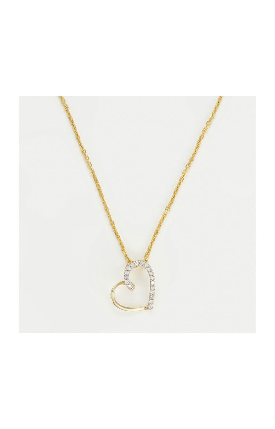 Pendentif Coeur Précieux - Or jaune 375/1000 & diamants