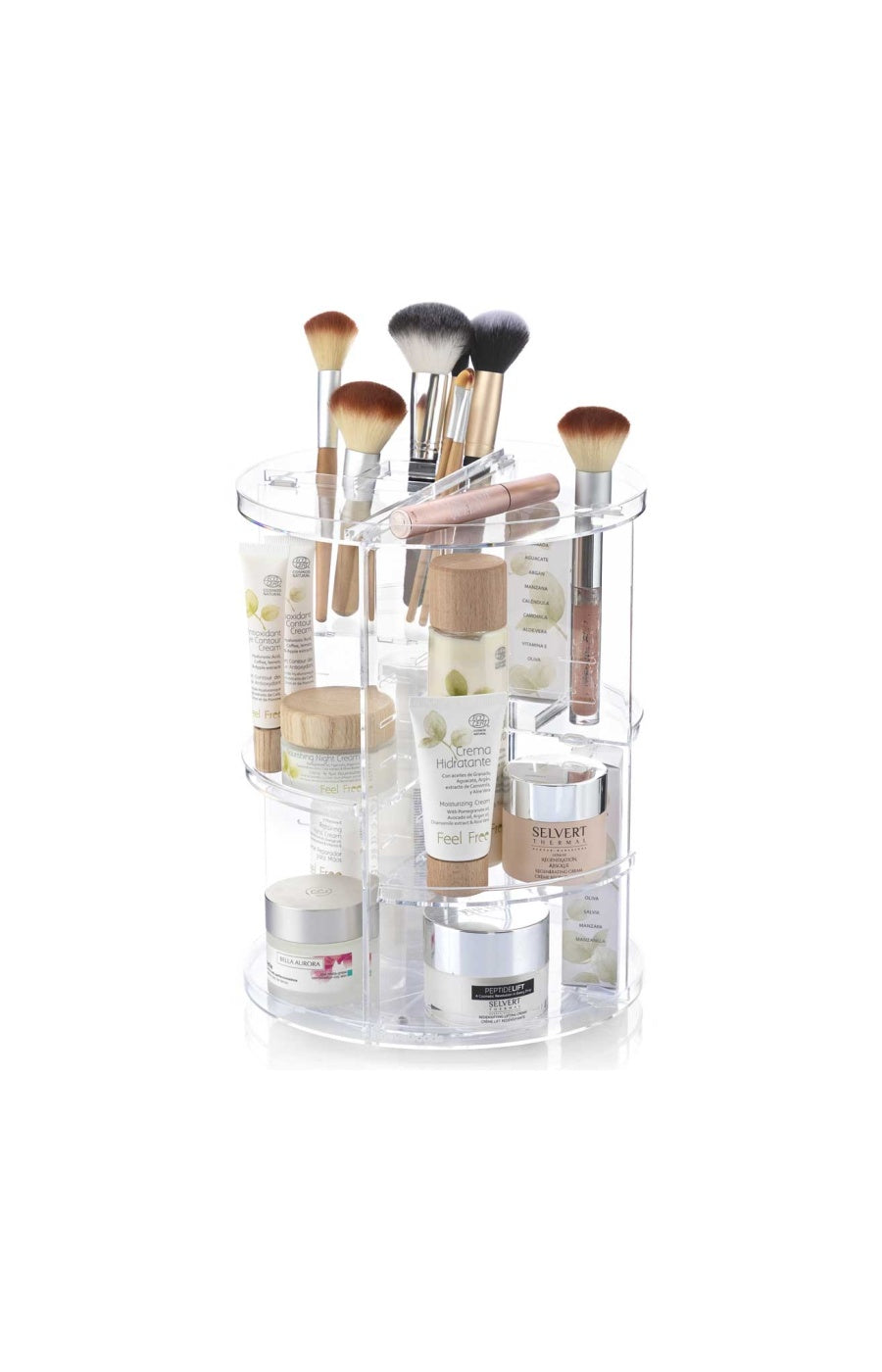 Organisateur de maquillage rotatif