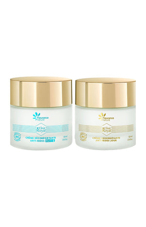 Crèmes de jour & de nuit - Elixir Royal - Acide hyaluronique & collagène - Peaux matures