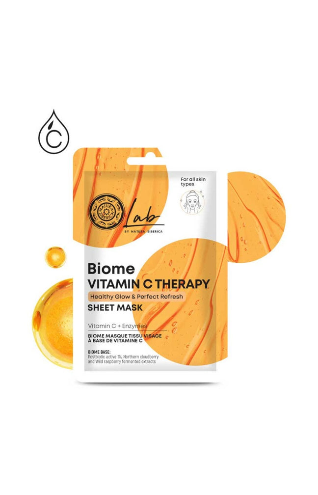 Masque en tissu hydratant & anti-âge - Vitamine C & postbiotiques