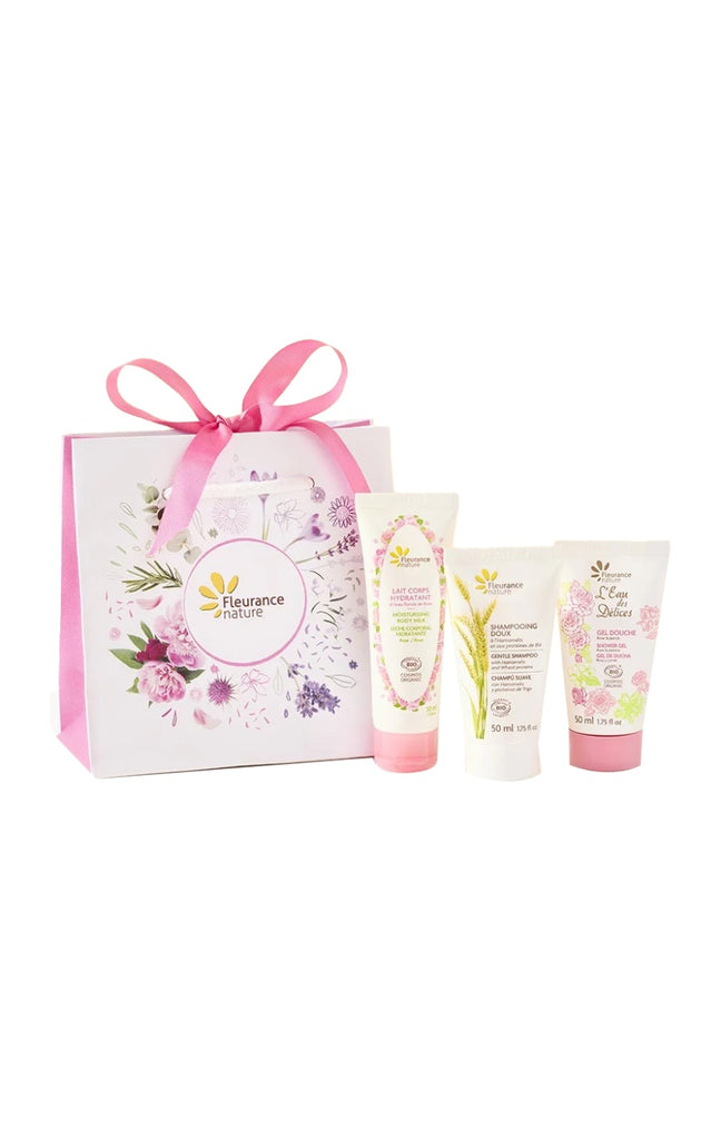 Coffret trio de voyage - Lait corps, shampoing & gel douche - 3 produits