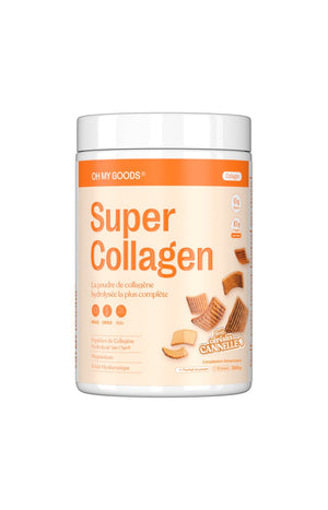 Poudre de collagène hydrolysée - Super Collagen - Goût céréales cannelle - 300 g
