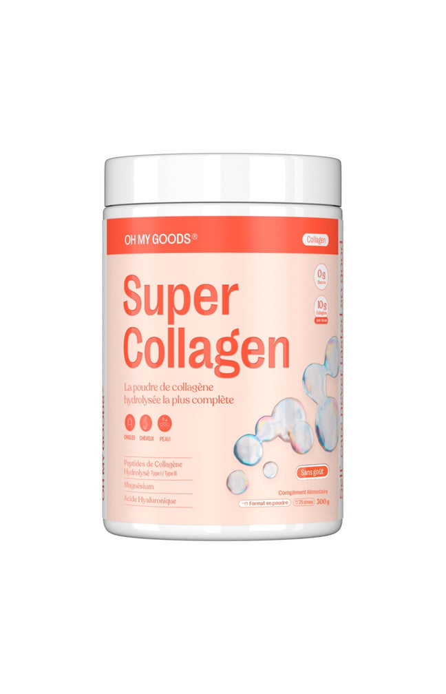 Poudre de collagène hydrolysée - Super Collagen - Goût neutre - 300 g