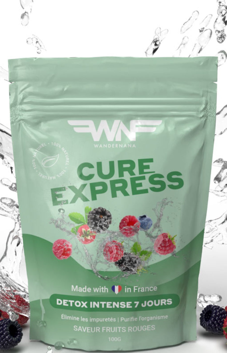 Cure detox naturelle - Express 7 - Fruits rouges - 100 g
