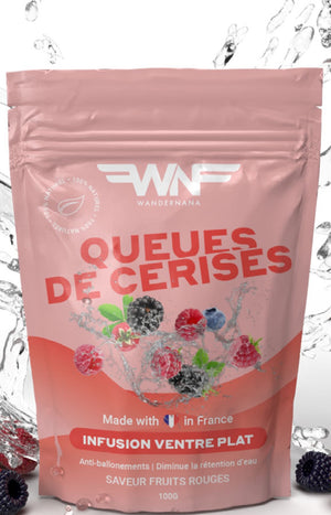 Cure drainante naturelle - Queues de cerises - Fruits rouges - 100 g