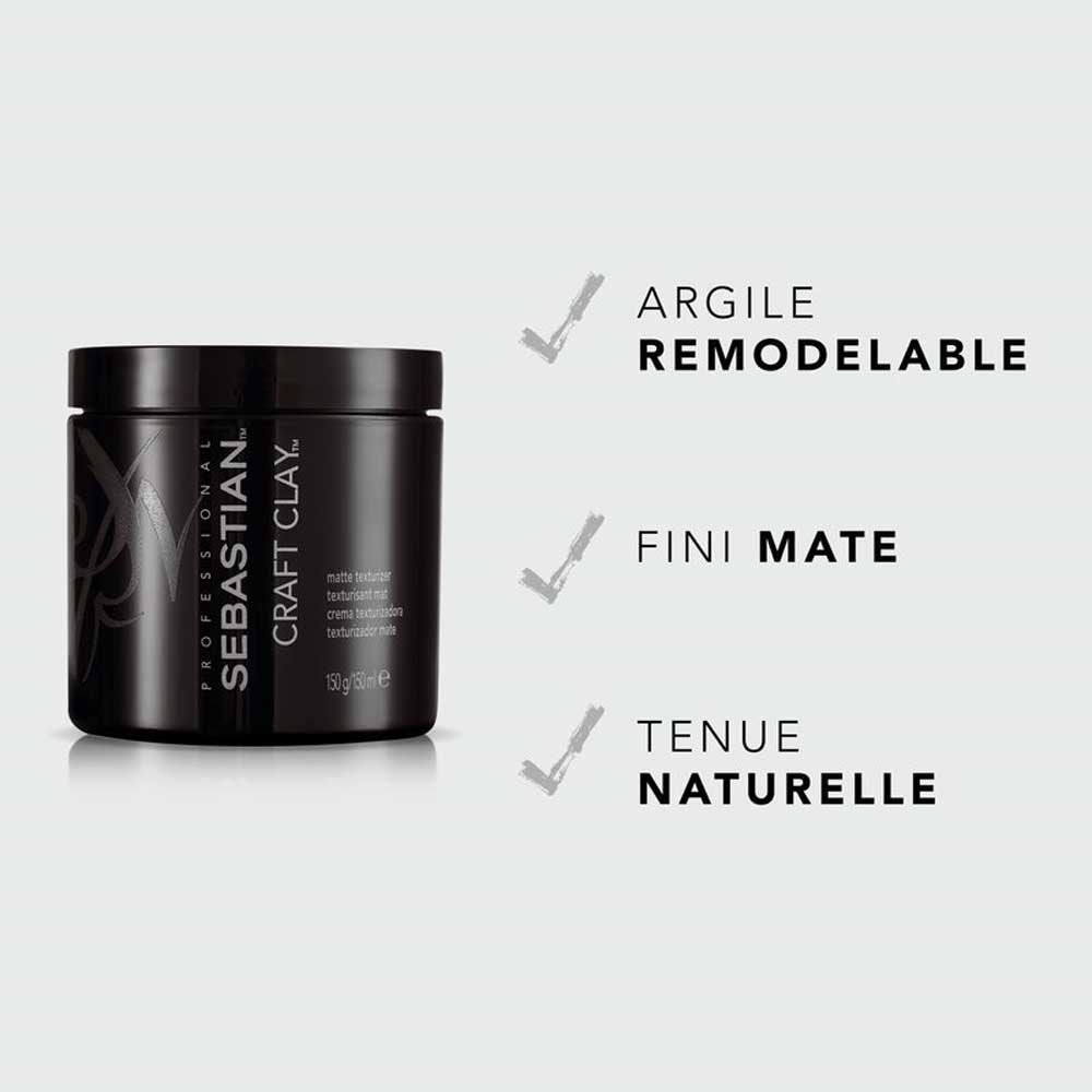 Argile modelante effet mat - Craft Clay - Cheveux courts & mi-longs - 50 g