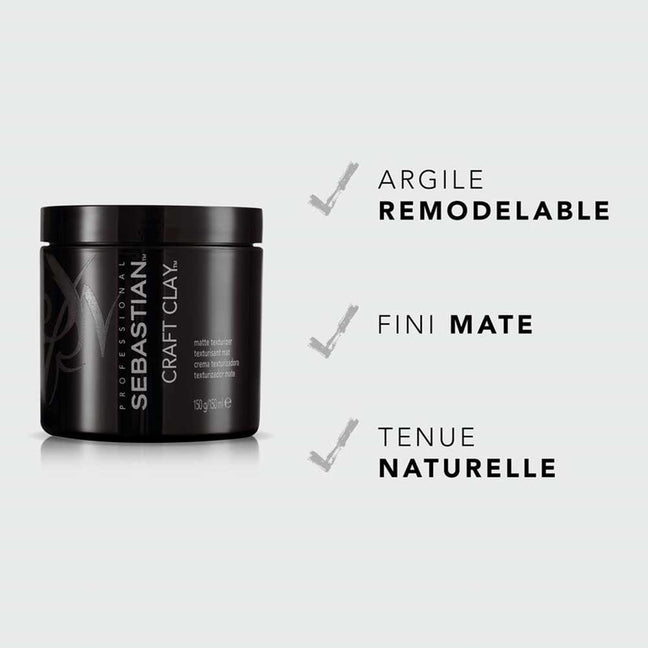 Argile modelante effet mat - Craft Clay - Cheveux courts & mi-longs - 50 g