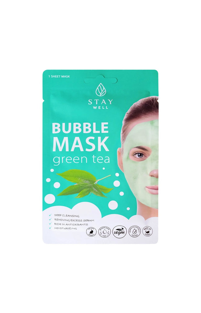 Masque en tissu moussant purifiant - Thé vert - Visage - 12 unité
