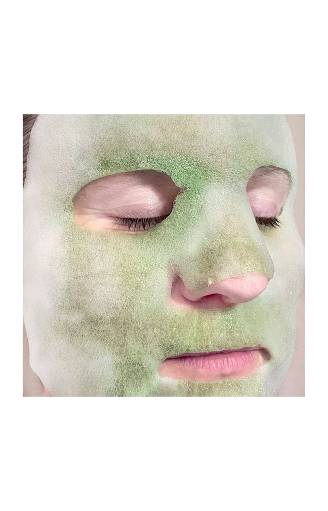 Masque en tissu moussant purifiant - Thé vert - Visage - 12 unité