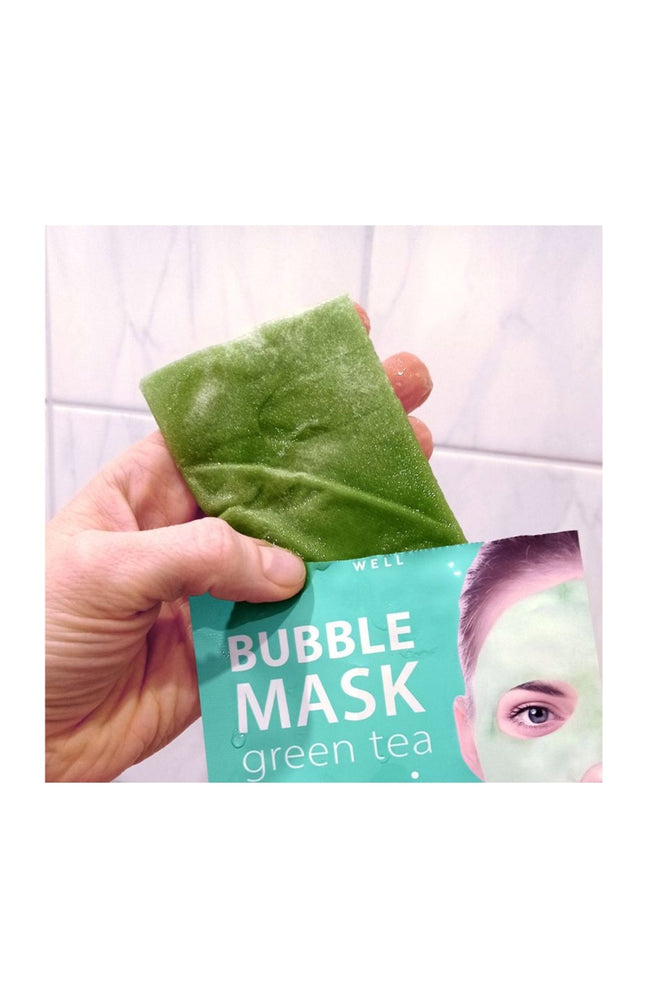 Masque en tissu moussant purifiant - Thé vert - Visage - 12 unité