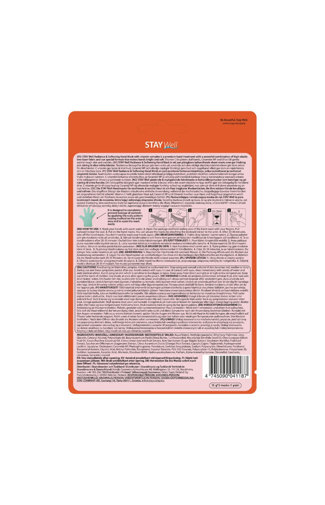 Masque pour les mains hydratant - Vitamine C - 10 paires