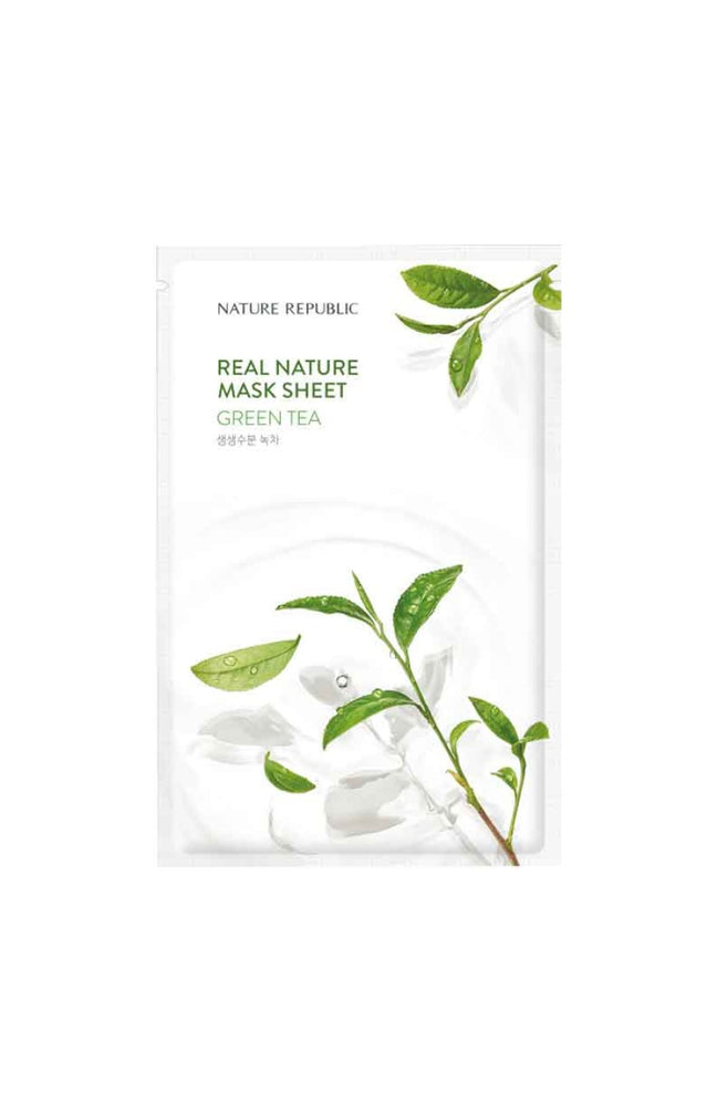 Masque en tissu hydratant - Thé vert - Visage - 1 unité