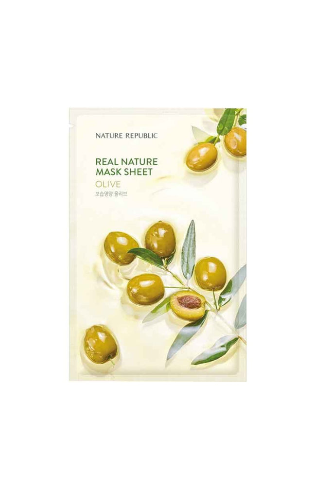 Masque en tissu hydratant - Olive - Visage - 1 unité