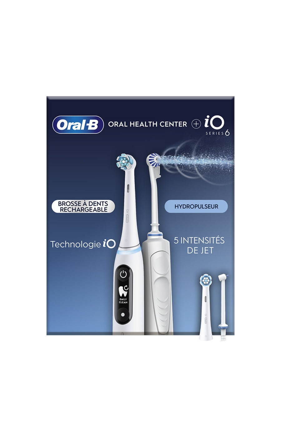 Coffret Oxyjet & brosse a dents électrique - IO6 Series - Blanc