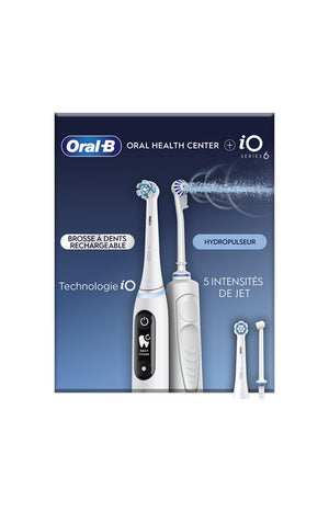 Coffret Oxyjet & brosse a dents électrique - IO6 Series - Blanc