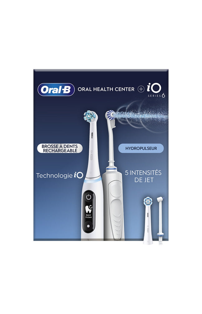 Coffret Oxyjet & brosse a dents électrique - IO6 Series - Blanc