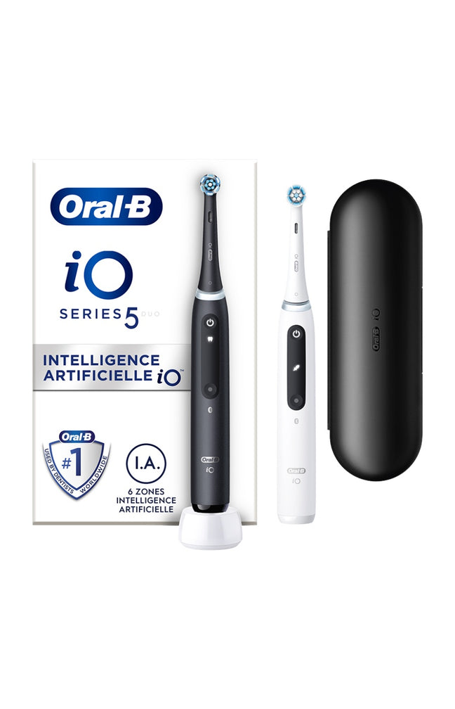 Brosses à dents électriques - iO5 - Blanc & noir