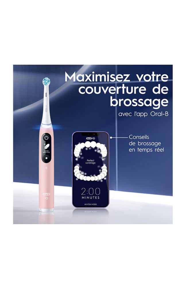 Brosses à dents électriques - iO6 - Blanc & rose