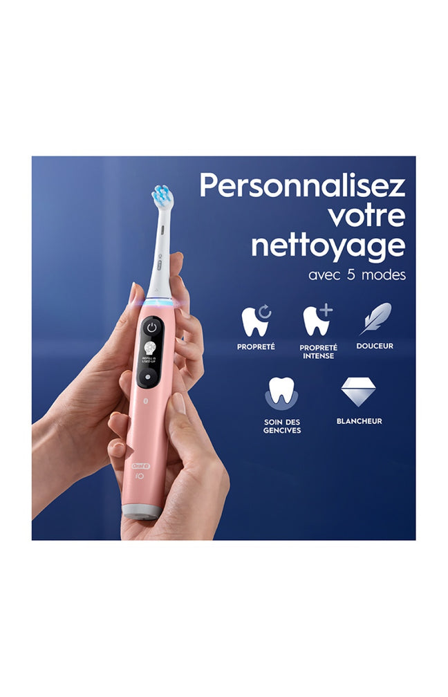 Brosses à dents électriques - iO6 - Blanc & rose