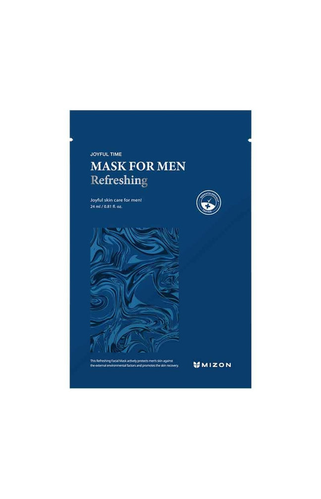 Masque en tissu rafraichaissant - Aloe vera - Visage - Homme - 1 unité