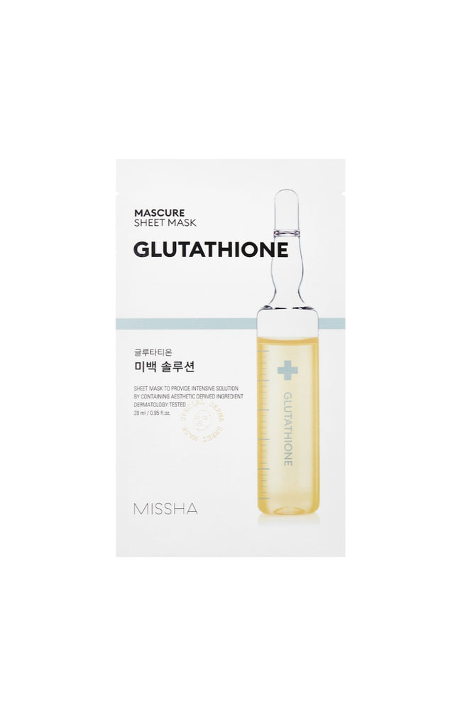 Masque en tissu unifiant - Glutathione - 1 unité