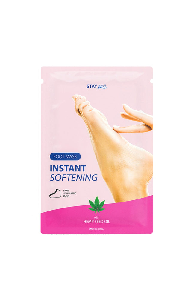 Masque pour les pieds adoucissant & lissant - Huile de graines de chanvre - 10 paires