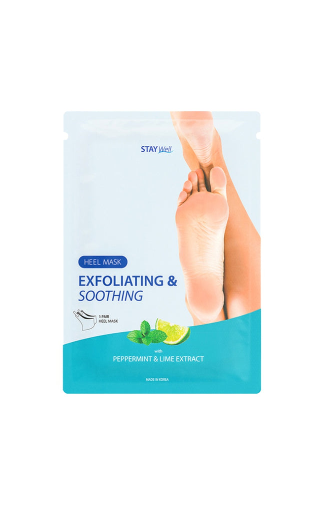 Masque pour les talons exfoliant & apaisant - Menthe poivrée & citron vert - 10 paires