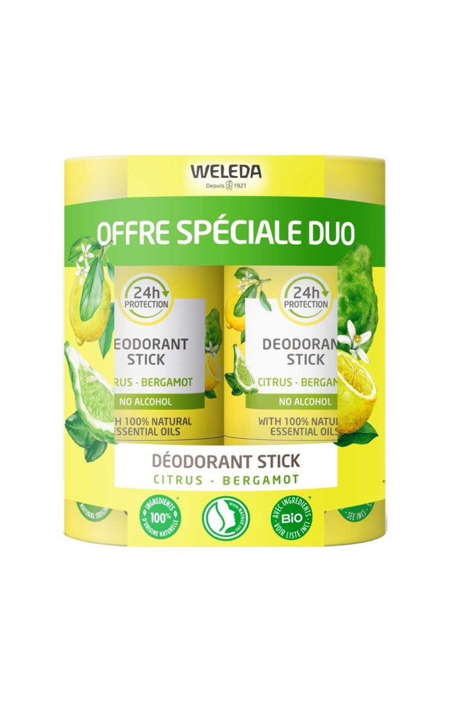 Déodorants stick - Citrus & bergamote - 2 x 50 g