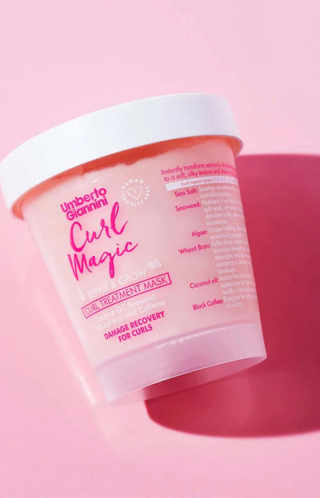Masque réparateur - Algues, blé & caféine - Cheveux bouclés & abîmés - 210 g